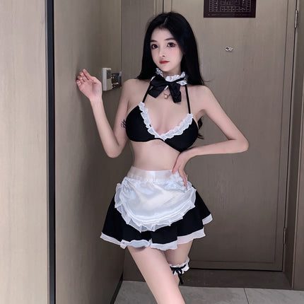 Sexy Lingerie, Female Sexy, Cute Maid, Small Breasts, See-Through, Hot Flirting Bed Uniform, Temptation Pure Maid Uniform