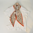 Small flower orange edge / 150cm