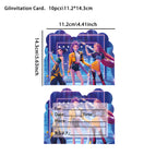 Blue invitation card 10pcs