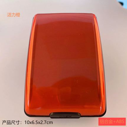 Rfid Aluminum Alloy Card Holder Multifunctional Aluminum Bank Card Holder Stylish Wallet Money Clip Bank Card Business Card Case Card Holder