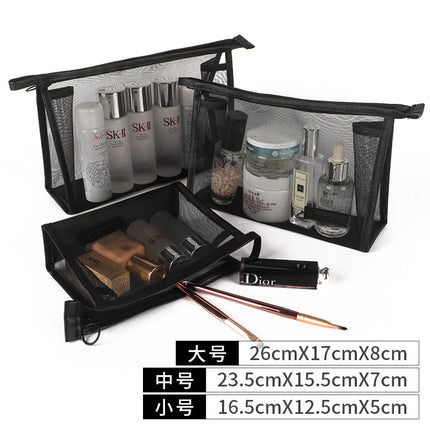 Mesh cosmetic bag suit portable mini South Korea travel cute storage simple wash storage cosmetic bag