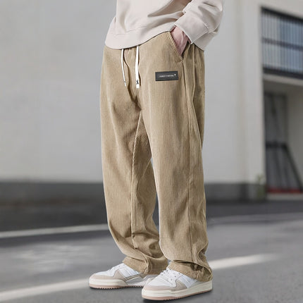 Cross-Border European Size American Casual Pants Amazon's Popular Drapey Smart Pants Barn Style Straight Corduroy Long Pants
