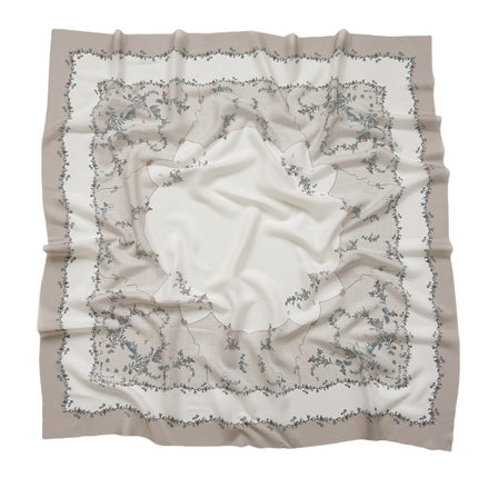 Cross-Border New Product Voile Print 110 Square Scarf Classic Lace Scarf Turban Malaysian Shawl
