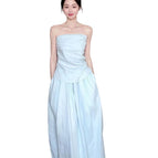 Light blue tube top / S