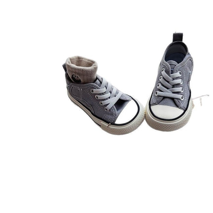Children's Canvas Shoes 2025 Spring and Summer New Small Large Breathable Board Shoes for Boys and Girls Students Sports Running Casual Shoes