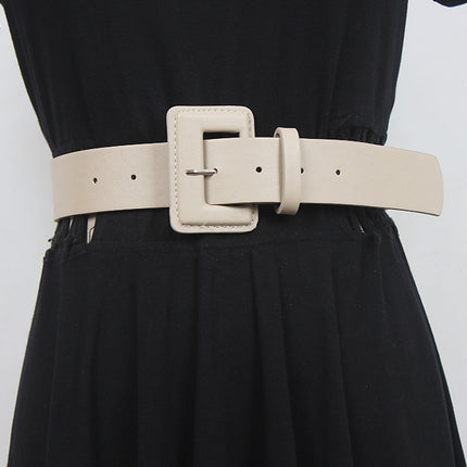 Belt Women's wide purple Korean style yellow pink belt women's fashion all-match dress sweater waist seal