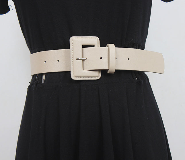 Belt Women's wide purple Korean style yellow pink belt women's fashion all-match dress sweater waist seal