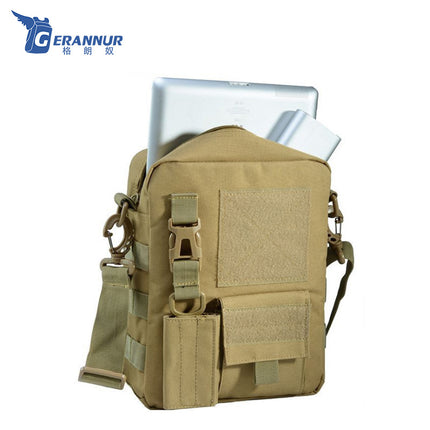 Outdoor military fans camouflage shoulder bag men's fashion messenger bag IPAD bare metal bag men's bag leisure travel tactical bag