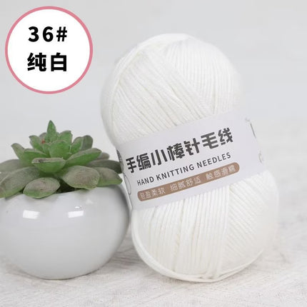10 Strands of Hand-Knitted Small Stick Needles, Medium-Thick Woolen Knitting Wool, Hand-Knitted Men's and Women's Hats and Scarf Threads Wholesale