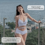 Blue korean style bikini / M