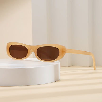 2026 New Style Personalized Small Frame Simple Versatile Street Style Oval Frame Sunglasses High-End Retro Fashion Sunglasses