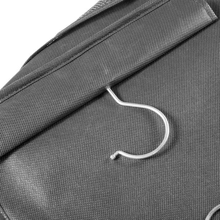 Clothes Storage Bag Foldable Metal Hook Storage Hanging Bag Non-woven Dustproof Multi-layer Wardrobe Clothes Storage Bag