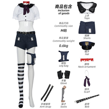 Manshi research suspenders angel cos pandi/stedo towel policewoman Stocking hand-made the same clothing European and American spicy
