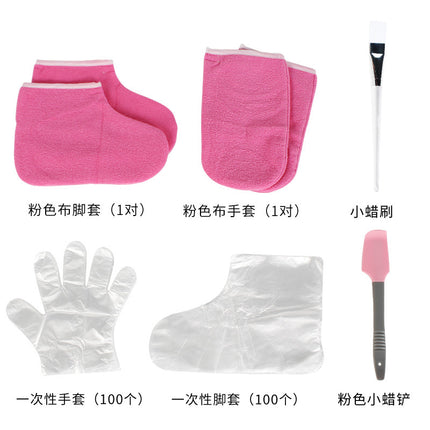 Cross-border Banafen Wax Therapy Hand and Foot Care Accessories Combination Set Velcro Cotton Insulation Hand and Foot Cover Wax Brush