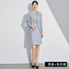Blue gray suit + dress / S