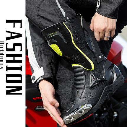 Jiuguo Wolf's New Second-Generation Motorcycle Riding Shoes Are Outdoor Riding Anti-Slip and Anti-Fall Motorcycle Shoes That Provide Complete Protection for All Seasons