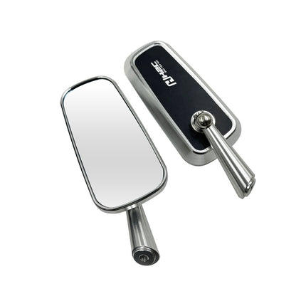 CNC aluminum rearview mirror electric motorcycle modification universal rearview mirror blue mirror anti-glare