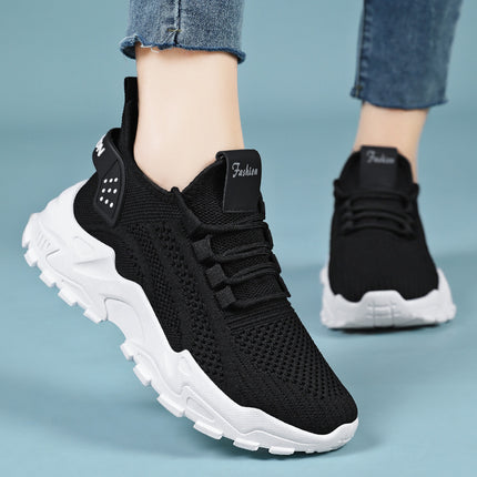 Women's Shoes, New Summer Models, Foreign Trade Wholesale Running Shoes, Mesh Breathable Retro Thick-Soled Dad Shoes, Korean Style Sports Shoes