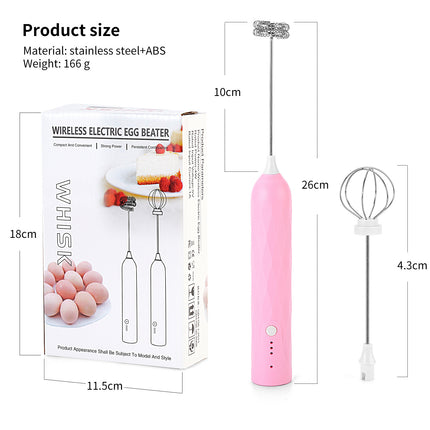 Carefully Selected Cross-Border Dual-Stick Milk Frother, Coffee Cream Mixer, Household Wireless Egg Beater, Baking Milk Frother