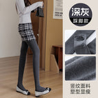 Dark gray - stepping on feet / One size fits all [medium thick velvet 300g]