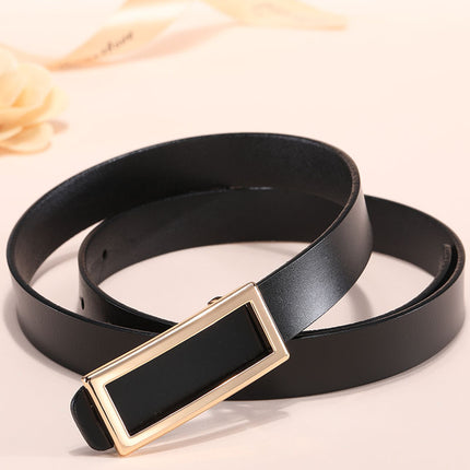 Belt Women's Leather Simple Fashion Women's Professional Belt Women's South Korea Dress Decorative Suit Trendy Belt