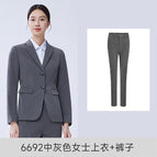 6692 medium gray women's top + pants / S