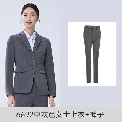 Autumn and Winter New Elastic Suit Suits for Men and Women, Business Formal Wear, Professional Wear, Work Clothes, Work Clothes Wholesale
