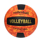 B snakeskin black orange volleyball