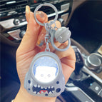 Gray little monster-luminous keychain