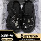 Black 6cm [diamond bear] / 38-39 [37-38 Foot Shoot]]