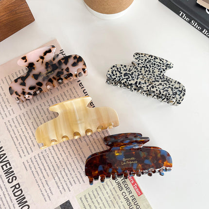 South Korea France Acetic Acid Clip Simple Retro French Elegant Elegant Hair Shark Clip Hair Clip for Women