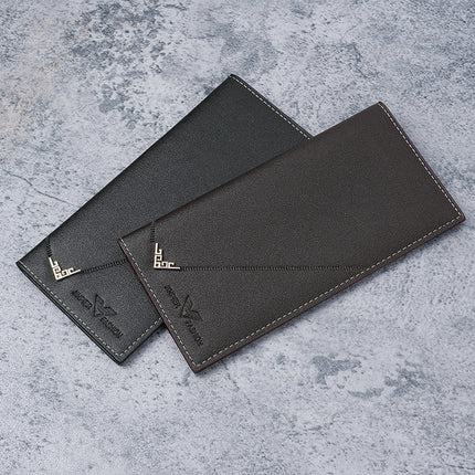 New Long Men's Wallet Vertical Style Thin Youth Wallet Multi-Card Slot Large Capacity Fashion Wallet Manufacturer Wholesale