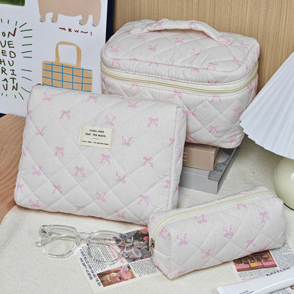 Large-Capacity Partitioned Makeup Bag, High-End Portable Storage Bag, Wholesale in Stock, Exclusively for Cross-Border Sales, Supports Labeling and Dropshipping