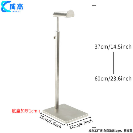 Cross-border Source Stainless Steel Display Hanging Bag Display Rack Women's Bag Rack Support Bag Rack Floor Adjustable Bag Rack
