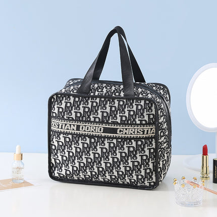 New Houndstooth Cosmetic Bag Large Capacity Ins Style Satchel Cosmetic Cosmetics Bag Satchel Travel Toiletry Bag