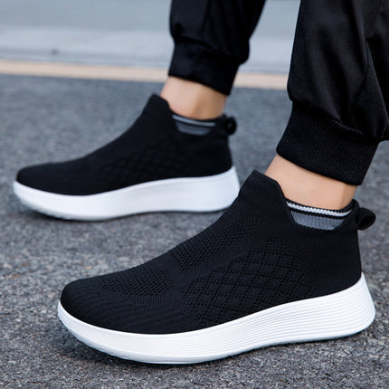 2025 Couple Shoes Men's Shoes Breathable Mesh Slip-On Sports Casual Shoes Stretch Socks Running Shoes Women's Shoes