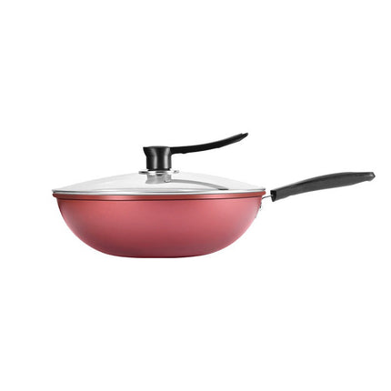 Red Star Crystal Diamond Non-Stick Frying Pan, Non-Stick Cooking Pan, Oil-Free, Easy to Clean, Universal Frying Pan, Manufacturer Wholesale