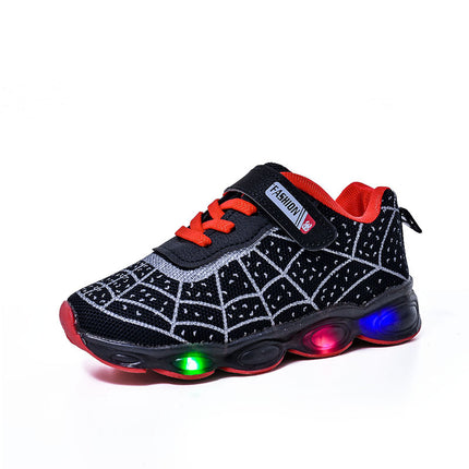 Spring and Autumn Kidsren's Shoes, Kidsren's Luminous Light Shoes, Men's and Women's Running Shoes, Baby Flash Shoes, Led Light-Up Sports Shoes, Mesh