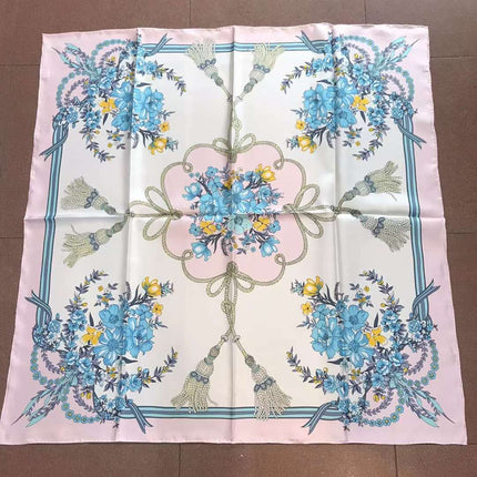 Luxury Palace Silk Twill Silk 14 Mm Large Square Scarf Spring and Autumn New Mulberry Silk Scarf Women's Shawl Scarf
