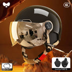 One size fits all / 3c obsidian black [electroplated short visor] heatmax all-season detachable ear protection