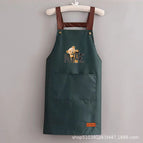 Leather label nice bear dark green