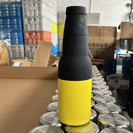 Cross-Border 12oz Double-Layer Vacuum Cold Storage Tank 304 Stainless Steel Beer Tank Outdoor Portable Car-Mounted Coke Tank Wholesale