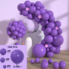 Purple balloon suit 100PCS (send glue point ribbon balloon chain)