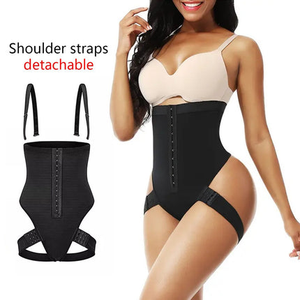 European and American Thin Tummy Control Shapewear Bodysuit Women's High-Waisted Hip-Lifting Shapewear Pants Waist Trainer Body Shaper Pants