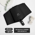Black [automatic] 8-bone vinyl windproof and sunproof umbrella