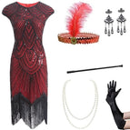 Red [dress + accessories]] / S