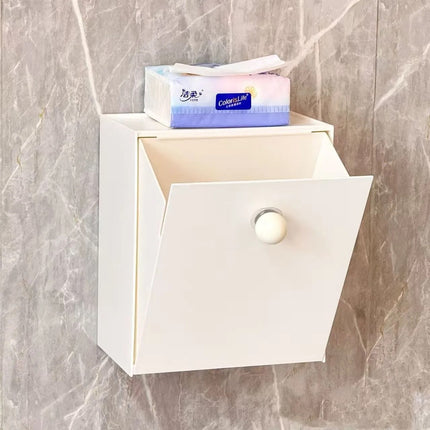 Sanitary napkin storage box wall-mounted household bathroom toilet aunt towel waterproof non-perforated tissue box storage rack