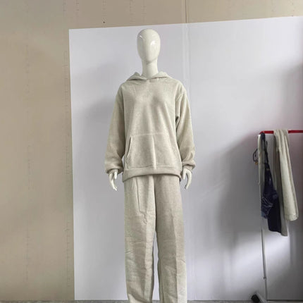 Amazon Foreign Trade Cross-Border New Trendy Sweatshirt Suit Fashion Retro Loose Pullover American Long-Sleeved Hoodie