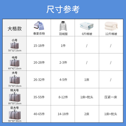 Quilt Storage Bag, Luggage Bag, Moving Packing Bag, Woven Bag, Organizing Bag, Clothing Quilt, Clothing Organizing Box