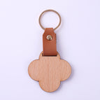 Beech Leather Buckle Flower Shape